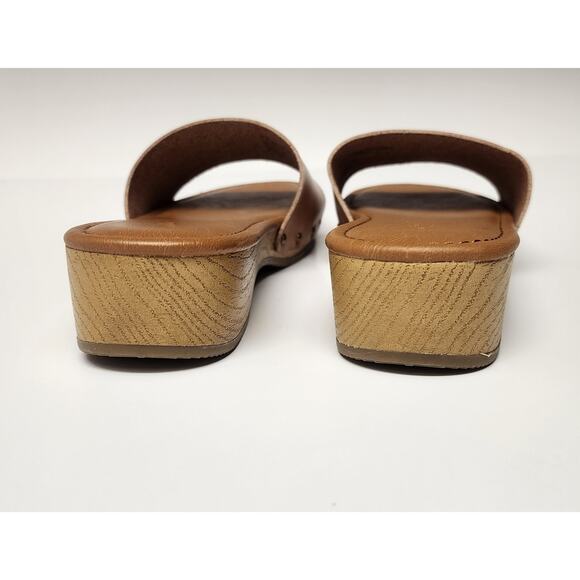Universal Thread Korra Caramel Brown Wedge Platform Sandals Size 9.5 - Picture 7 of 10